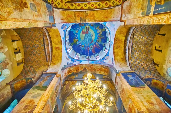 Kyiv Ukraine Maja 2021 Freski Głównej Kopuły Kościoła Cyryla Wniebowstąpieniem — Zdjęcie stockowe
