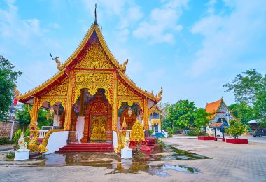 Wat Sangkharam Tapınağı 'nda ortaçağ tapınakları, Lamphun, Tayland
