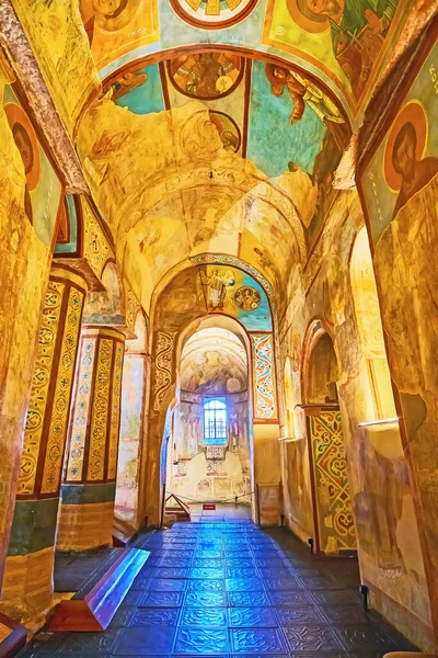 2021年5月18日 Kyiv Ukraine May 探索圣索菲亚大教堂中世纪壁画内部 5月18日 — 图库照片