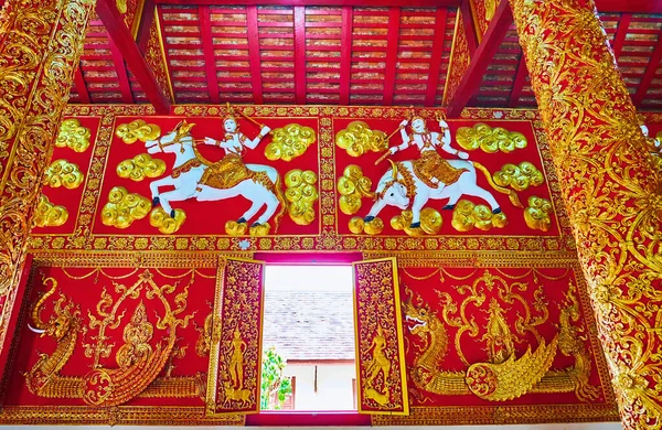 Lampang Thailand May 2019 Stunning Interior Decorations Wat Phrao Viharn — Stock Photo, Image