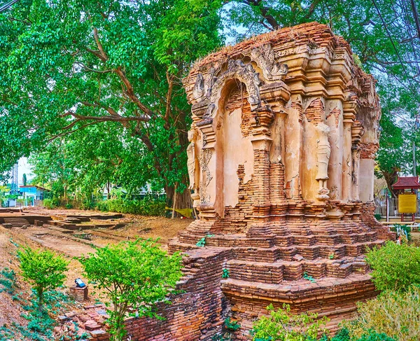 Pittoreske Middeleeuwse Ruïnes Van Chao Suta Stupa Dienend Als Poort — Stockfoto