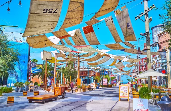 Dubai Uae March 2020 Interesting Design Mer Beachside Shopping Dining — Stock Photo, Image