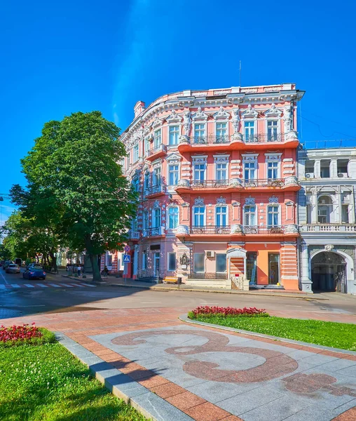 Der Fußboden Auf Dem Katharinenplatz Ist Mit Dem Monogramm Katharinas — Stockfoto