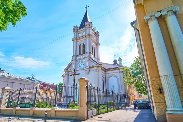 Kutsal Bakire Meryem Katolik Katedrali Ekaterinskaya Caddesi Odessa Ukrayna — Stok fotoğraf
