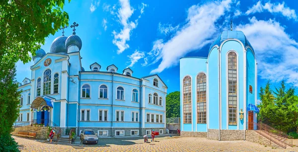 Başmelek Michael Nunnery Odessa Ukrayna Nın Manzaralı Mavi Binaları — Stok fotoğraf