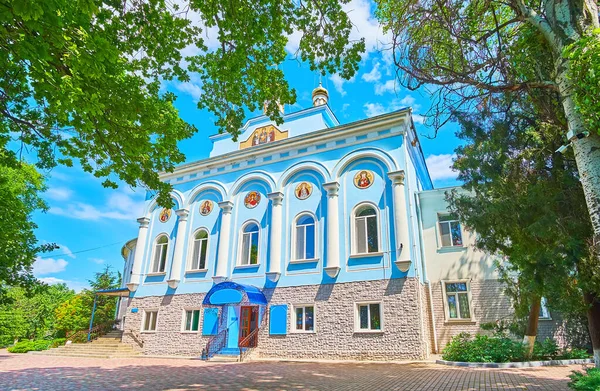 Pittoresca Chiesa Corpo Vivente Dell Arcangelo Michele Nunnery Odessa Ucraina — Foto Stock