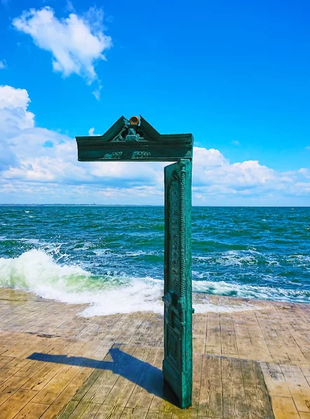 Odessa Ukraine Juni 2021 Geniet Van Zachte Vloedgolven Aan Zwarte — Stockfoto