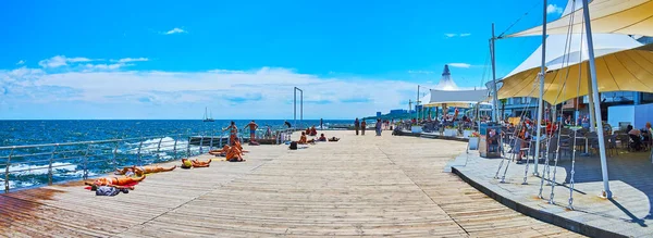 Odessa Ukraine June 2021 Langeron Pier Popular Tourist Spot People — Stock Photo, Image