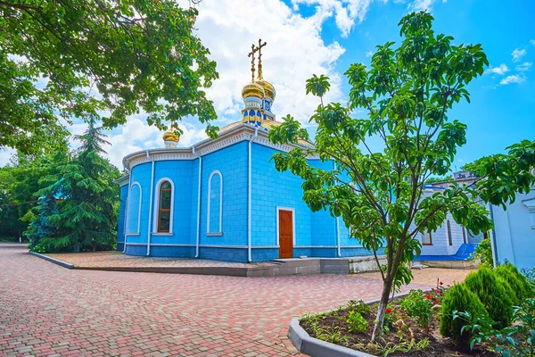 Başmelek Michael Nunnery Odessa Ukrayna Nın Doğal Mavi Kilisesinin Kopyası — Stok fotoğraf