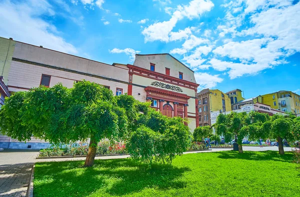 Hermoso Parque Verde Plaza Del Teatro Situado Centro Ciudad Odessa — Foto de Stock