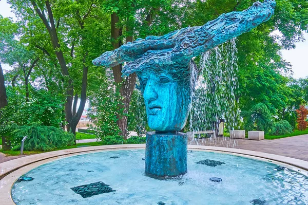 Odessa Ukraine June 2021 Beginning Beginning Fountain Decorates Greek Park — Stock Photo, Image