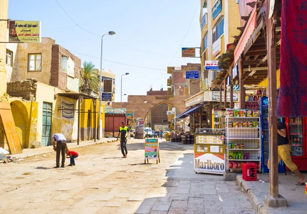 Het stadsbeeld van Aswan — Stockfoto