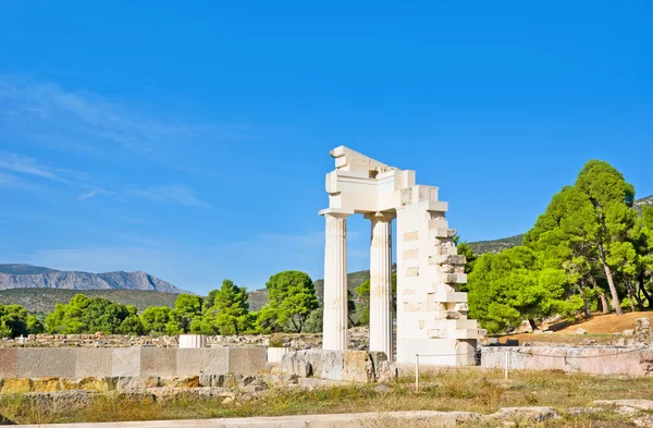 Las columnas blancas —  Fotos de Stock