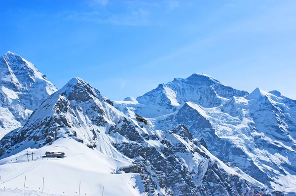 Los Alpes nevados — Foto de Stock