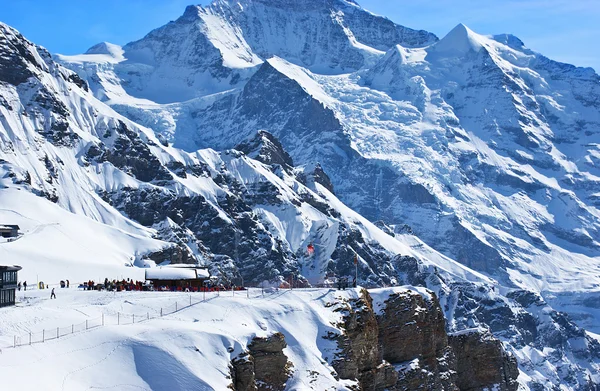 Het skigebied — Stockfoto