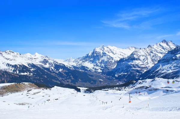 滑雪者的天堂 — 图库照片