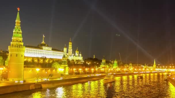 Kremlim esti fényben — Stock videók