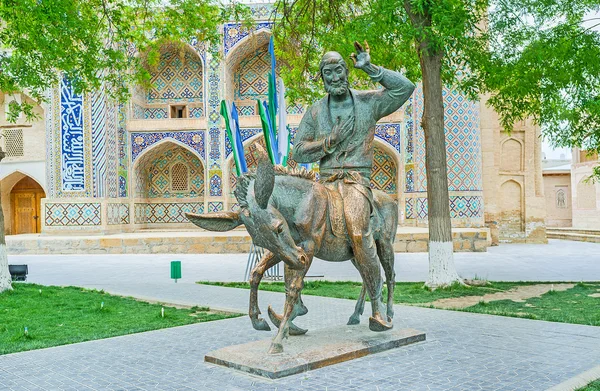 The monument to Nasreddin Hodja — Stock Photo, Image