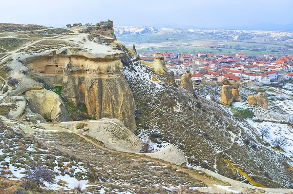 Os telhados da aldeia — Fotografia de Stock