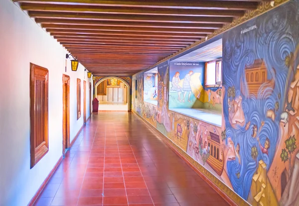 Las pinturas en el monasterio — Foto de Stock