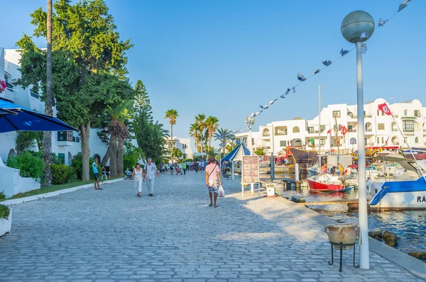 Den mysiga strandpromenaden — Stockfoto