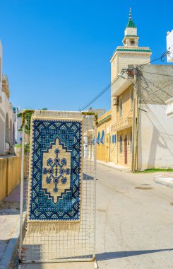 The blue rug