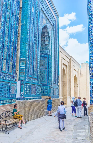 The facades of mausoleums — стокове фото