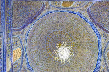 The ceiling in Gur-e Amir