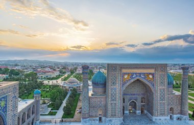The sunrise in Samarkand clipart