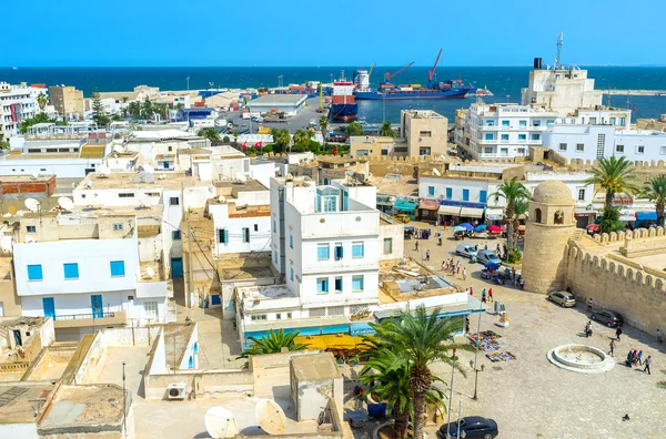 Aerial view on city centre — Stock Photo, Image