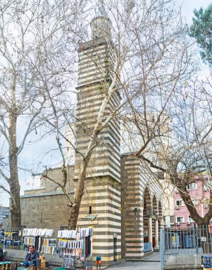 The striped minaret