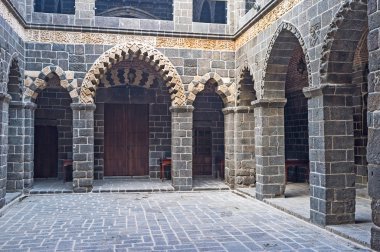 The stone portico