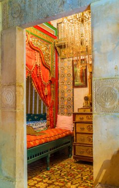 The stone door frame