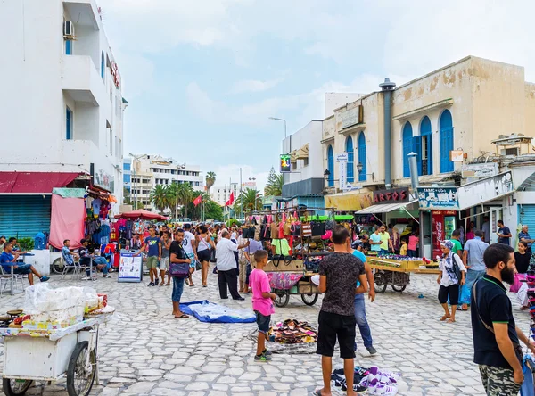 O mercado espontâneo em Sousse — Fotografia de Stock