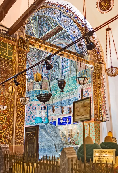 Las decoraciones del Mausoleo de Mevlana — Foto de Stock