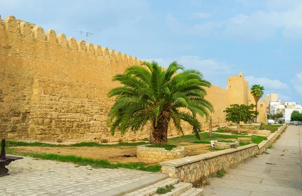 As muralhas de Sousse Medina — Fotografia de Stock