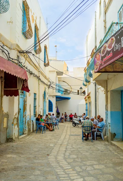 Il caffè popolare in Sousse — Foto Stock