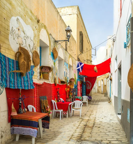 Het gezellige café in Sousse — Stockfoto
