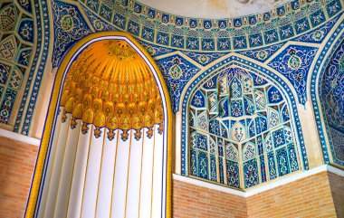The mihrab in Qaldirghochbiy mausoleum