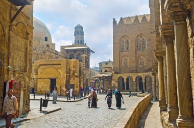 Walking in Islamic Cairo clipart