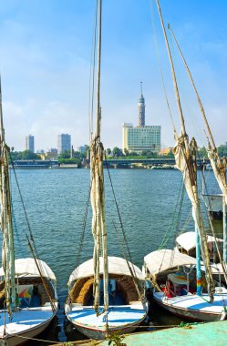 The old feluccas in Cairo