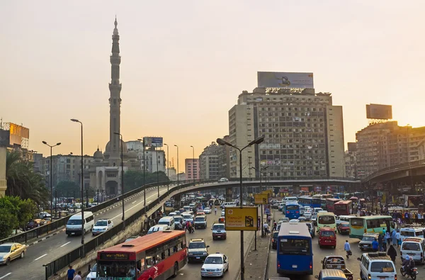 Los atascos en El Cairo — Foto de Stock