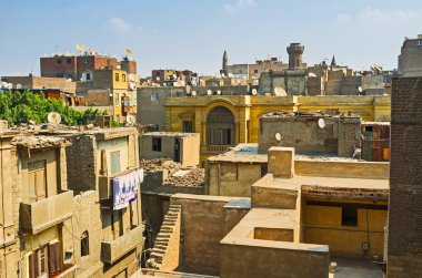 The roofs of Islamic Cairo clipart