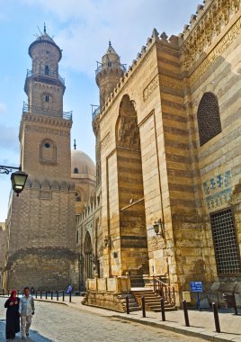 The holy places in Al-Muizz street clipart