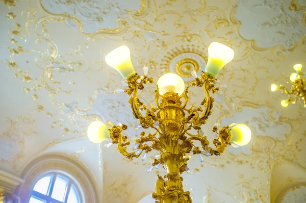 The gold-plated candelabrum — Stock Photo, Image