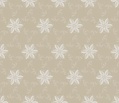 Soyut çiçek ile gri dikişsiz duvar kağıdı