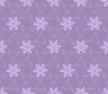 Soyut çiçekli leylak dikişsiz duvar kağıdı