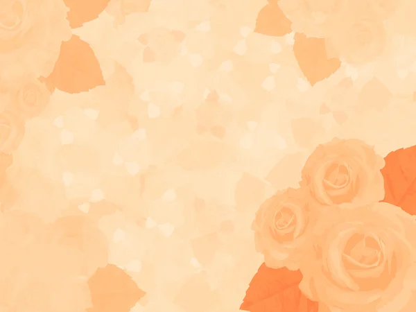 Vintage Hintergrund mit Rosen, Orange — Stockfoto