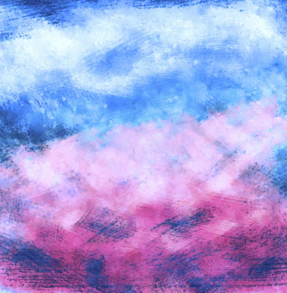 Der gezeichnete Hintergrund Grunge, ein mehrfarbiger, lila-blauer — Stockfoto