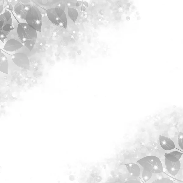 Parlak yaprakları, gri ile yumuşak arka plan